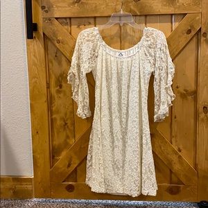 Cream Lace dress